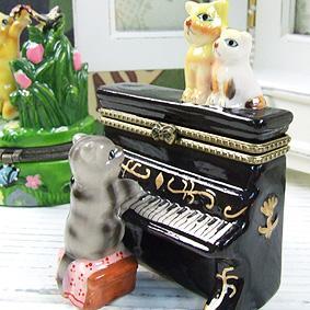 고양이 보석함(피아노)